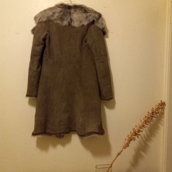 Reversible Toscano Shearling Genuine Sheepskin Coat Luxury Warmth Boho Luxury - Picture 9 of 16